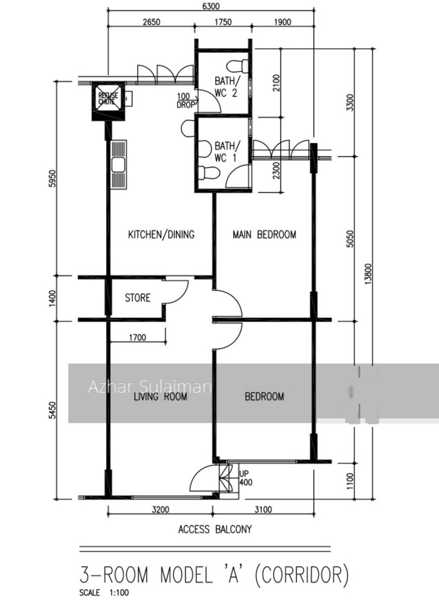 Blk 397 Yishun Avenue 6 (Yishun), HDB 3 Rooms #137469092